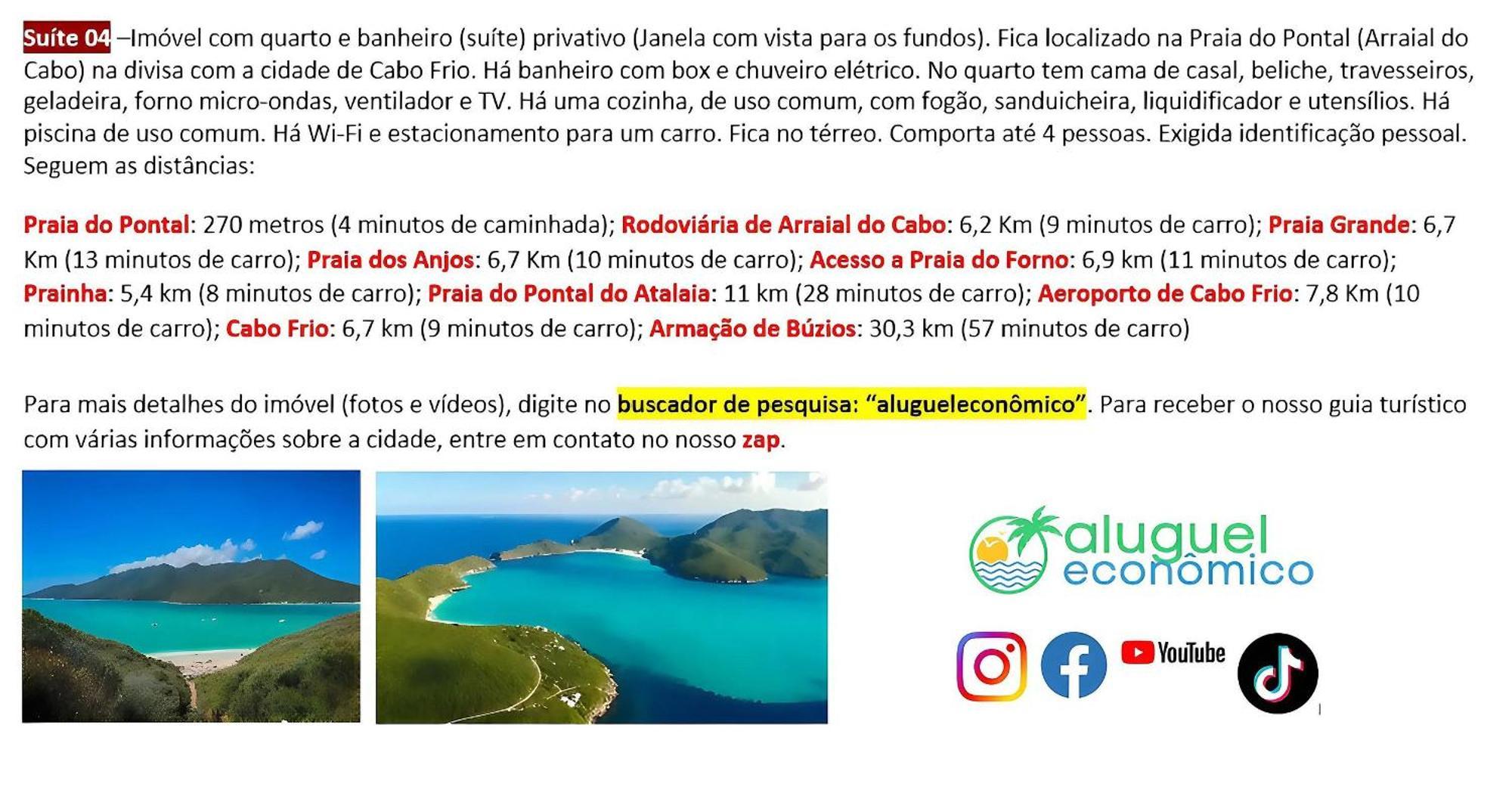 Arraial Do Cabo - Subuai Village - Aluguel Economico Exteriör bild