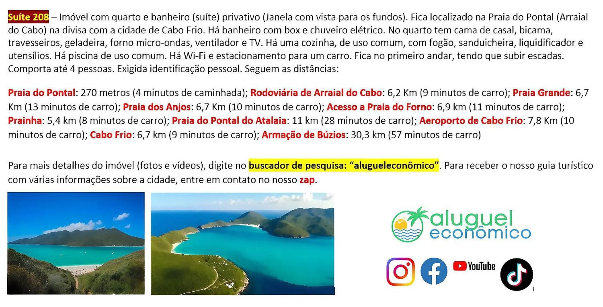 Arraial Do Cabo - Subuai Village - Aluguel Economico Exteriör bild