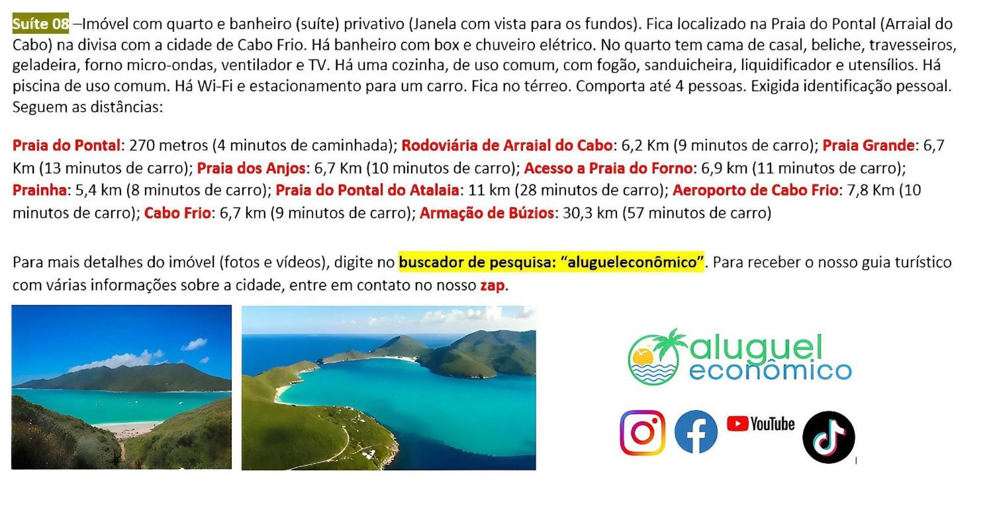 Arraial Do Cabo - Subuai Village - Aluguel Economico Exteriör bild